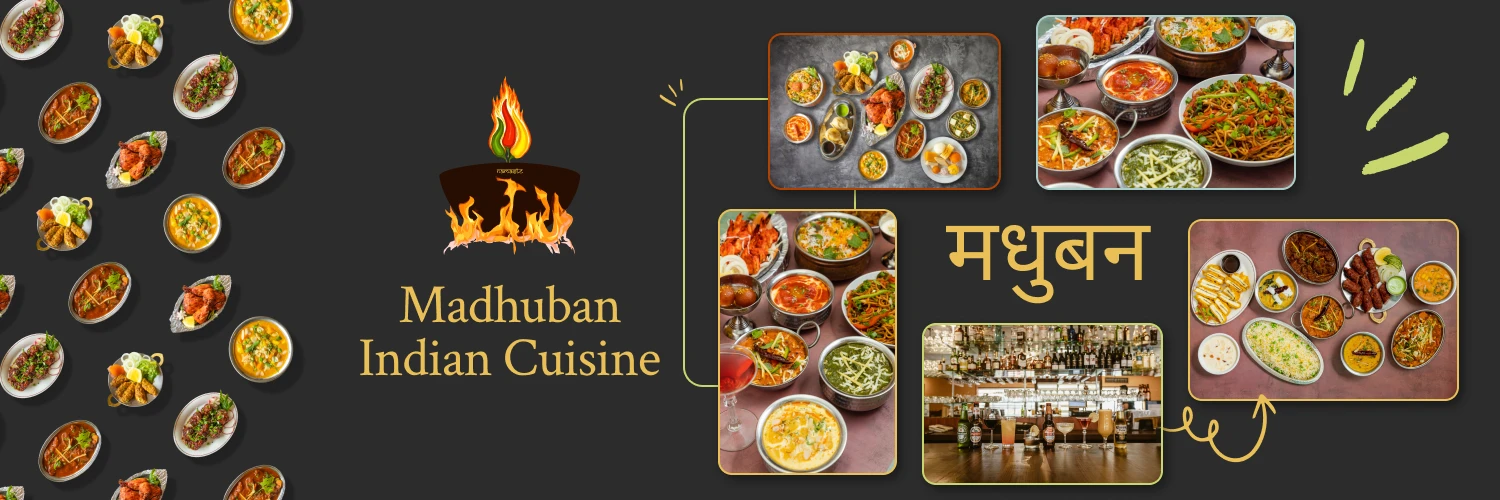 Selection of photos and creative assets done by Restaurant Infinity for Madhuban Indian Cuisine in Ottawa